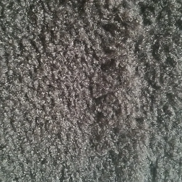 Betsey Johnson Black Fuzzy Faux Fur Vest M - Picture 2 of 6